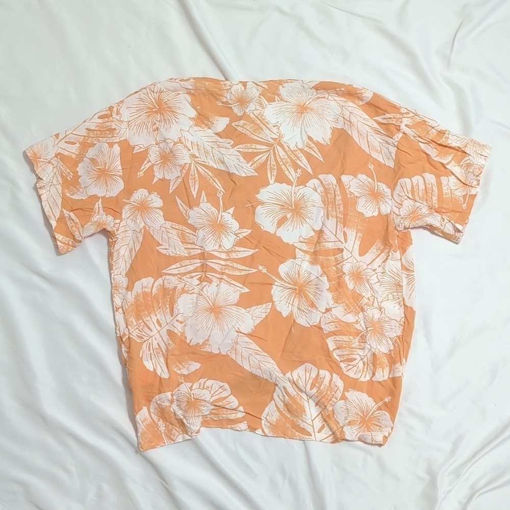 NWT ROXY Golden Shore Short Top, Color Orange/White Size S - Picture 3 of 14